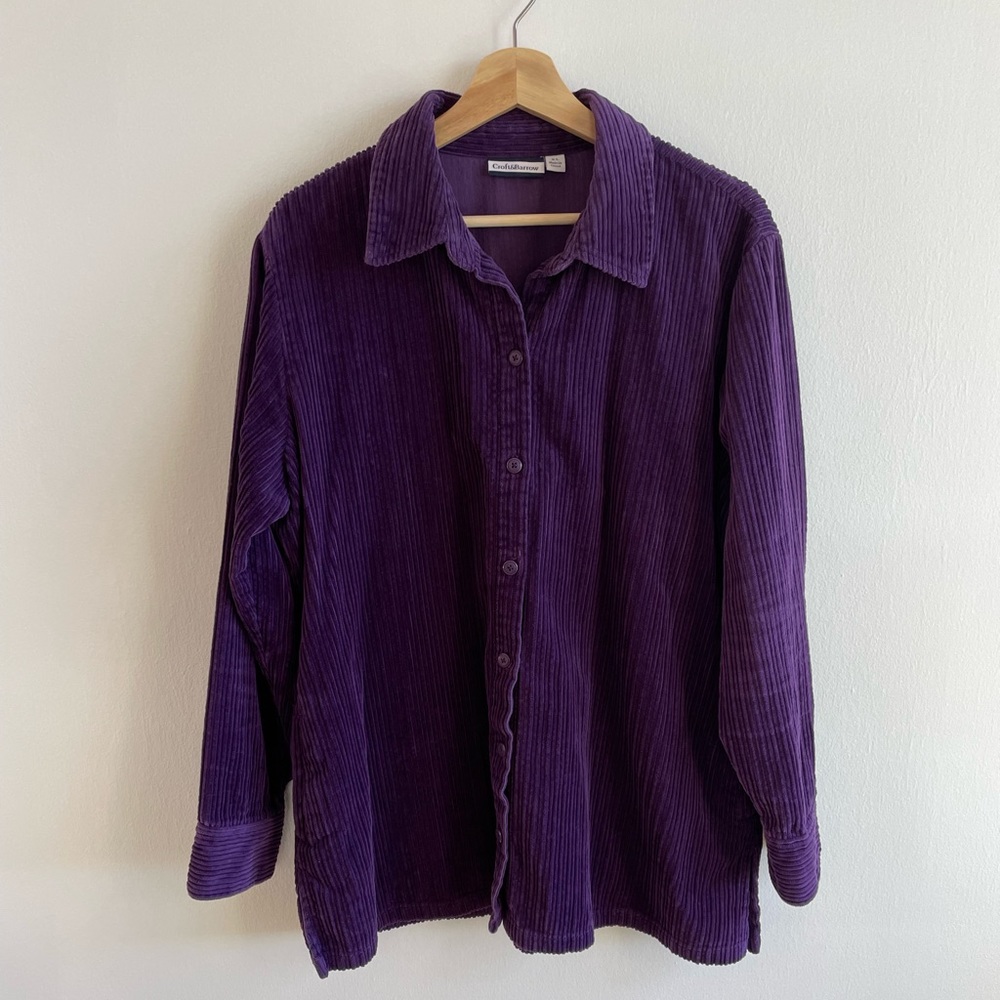 Vintage 90s Shacket Velvet Purple